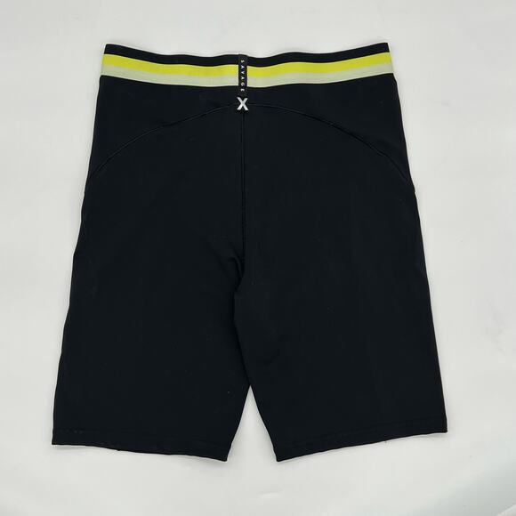Savage X Fenty Fast Lane High Waist Short Black Yellow Womens Size L/XL Biker - Picture 4 of 8